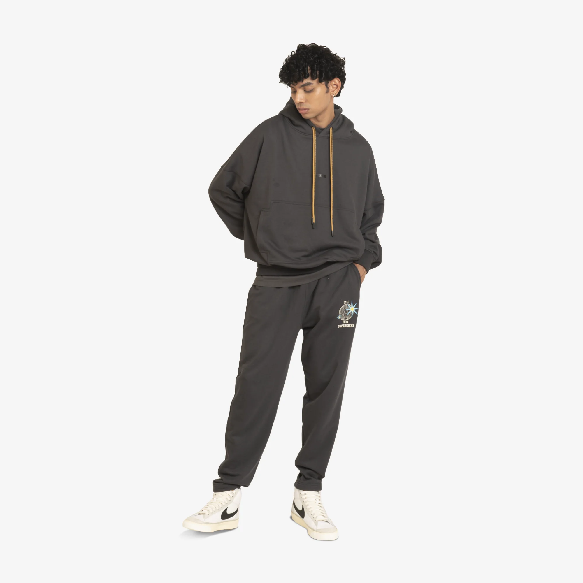 Superkicks | BASIC HOODIE { ASPHALT - Image 6