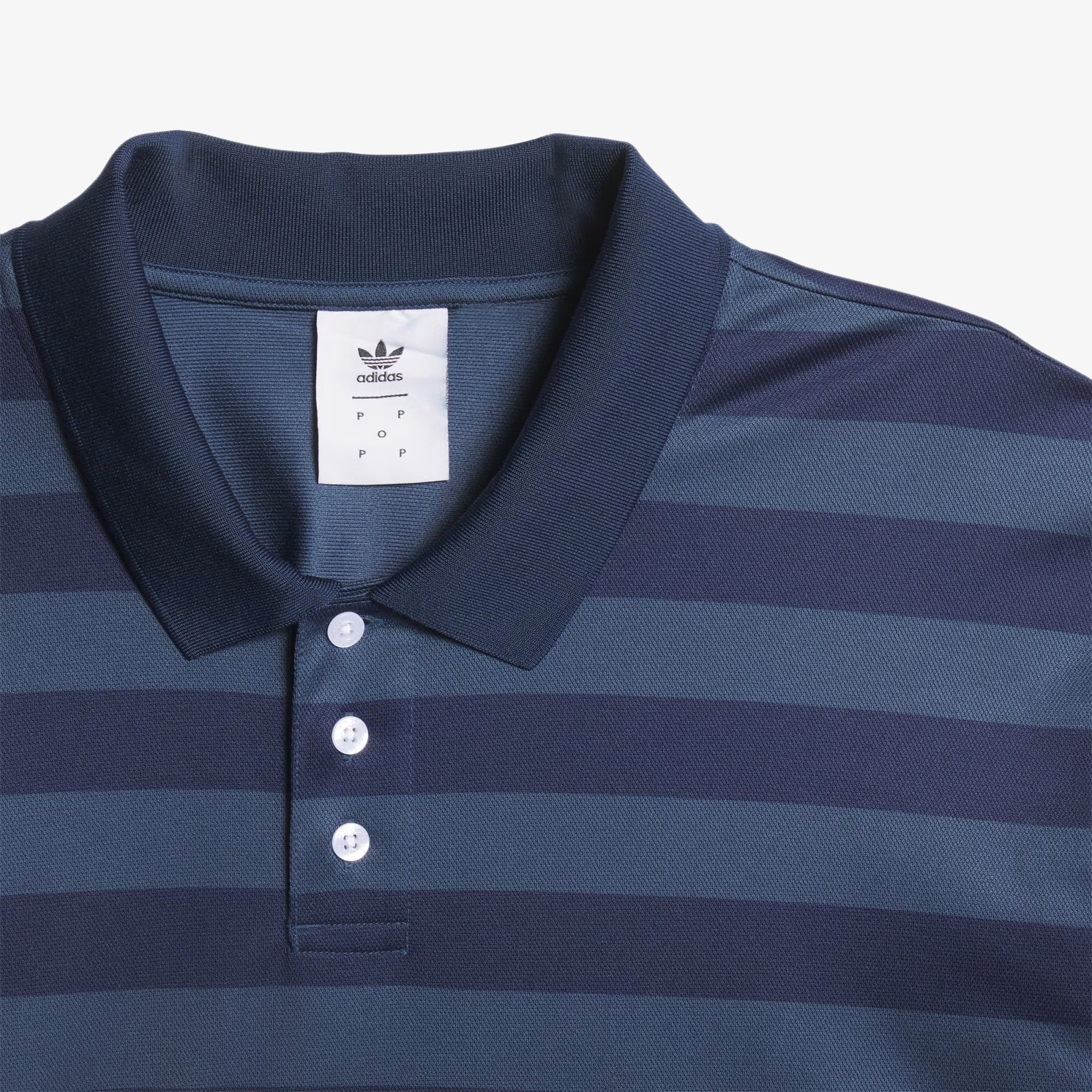 Adidas Originals | POP POLO SHIRT  { CREW NAVY/COLLEGIATE NAVY - Image 4