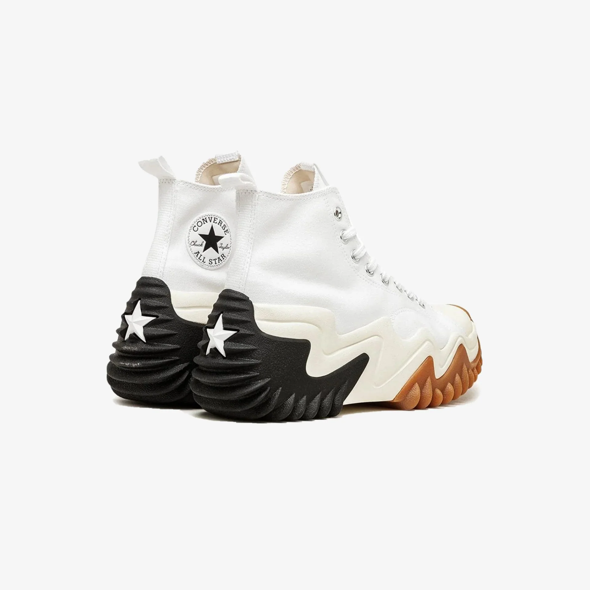 Converse | RUN STAR MOTION CX PLATFORM { WHITE/BLACK/GUM HONEY - Image 3