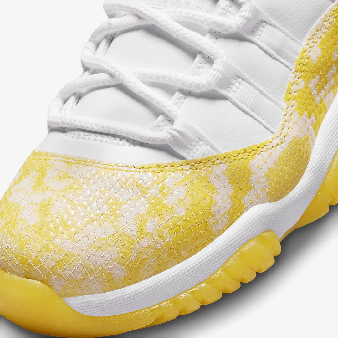 Jordan | AIR JORDAN 11 RETRO LOW  { WHITE/TOUR YELLOW-WHITE - Image 4