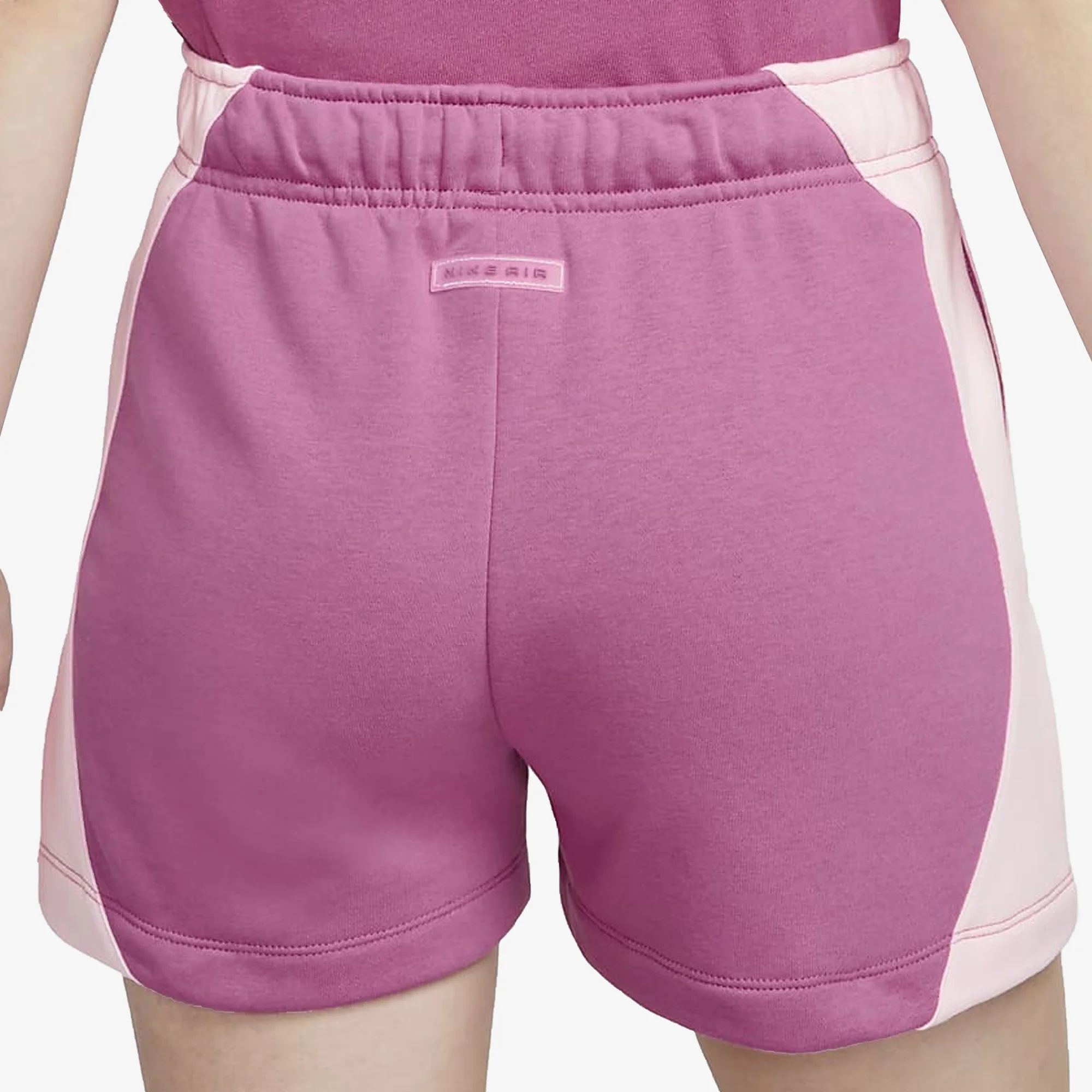 Nike | MID-RISE FLEECE SHORTS  { COSMIC FUCHSIA/PINK FOAM /COSMIC FUCHSIA - Image 4